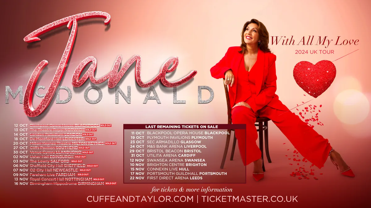Jane Mc Jane McDonald | Win Tour Tickets & ‘Meet & Greet’!